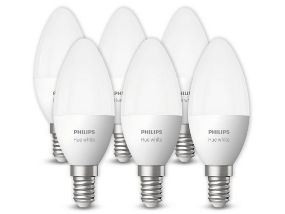 6x Philips Hue LED Lamp | 5,5W | E14