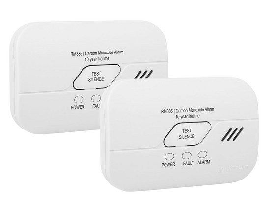 2x Smartwares Koolmonoxide Melder