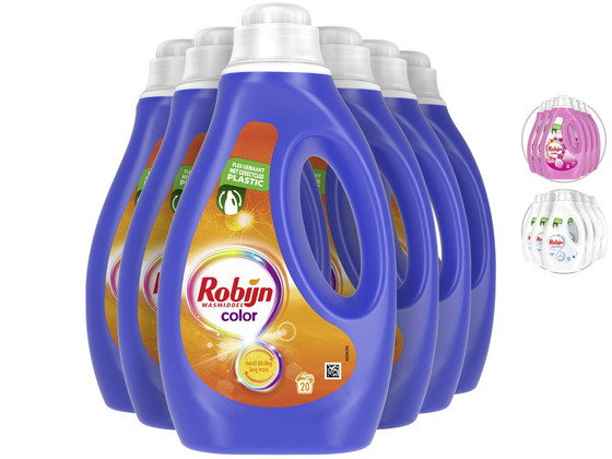 6x Robijn Klein & Krachtig (120x Wassen)