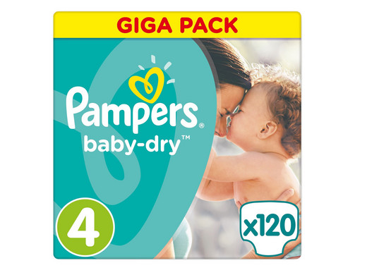 Pampers Baby Dry Größe 4 Giga Pack Air Channels 120 Windeln 