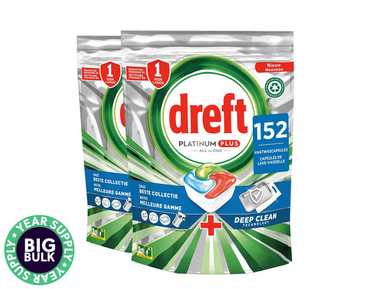 304x Dreft All-in-1 Platinum + Deep Clean