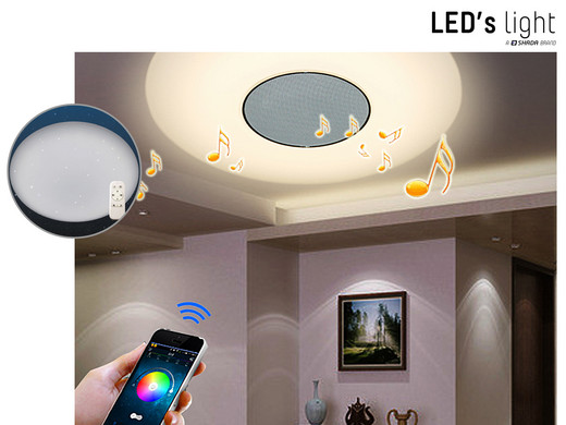Light LED Plafonnière | Sterrenhemel of BT Speaker | Ø 40 cm - Internet's Best Offer - iBOOD.com