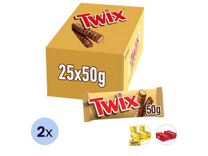 50x Twix Chocoladereep 50 g