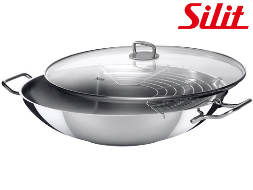 Dagaanbieding - Silit Primo Wok met Deksel en Rekje | 36 cm dagelijkse koopjes
