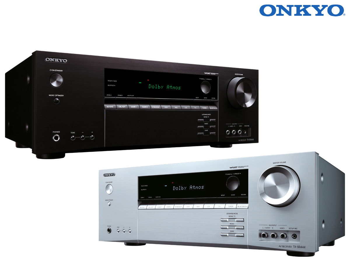 Onkyo TXSR444 7.1 A/V Receiver Dolby Atmos Cinema, Bluetooth