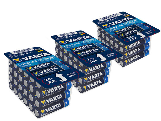 72x Varta Batterij | 48x AA + 24x AAA