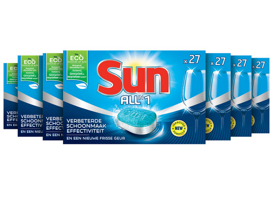 7 Dozen Sun All-in-1 Vaatwastabletten