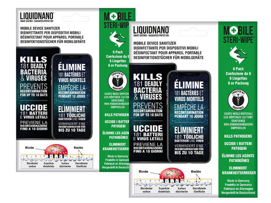 12x LiquidNano Mobile Steri-Wipe