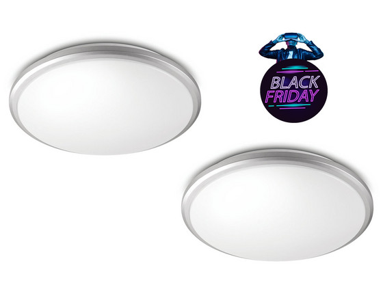 2x Philips Badkamer Led Plafonnière | 12 W