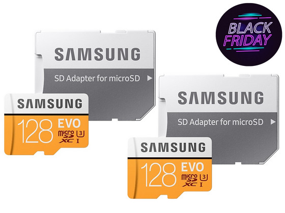 2x Samsung 128 GB microSD