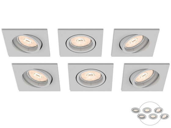 6x Philips Enneper Inbouwspot | GU10