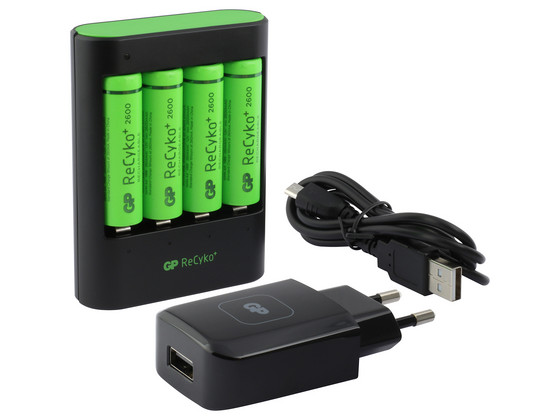 GP USB Batterijlader met Adapter