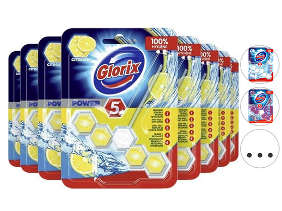 18x Glorix Power WC-Blok