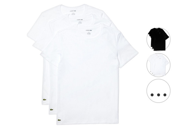 3x Lacoste T-shirt | Rond of V-Hals