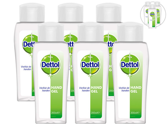 6x Dettol Handgel | Alcoholbasis