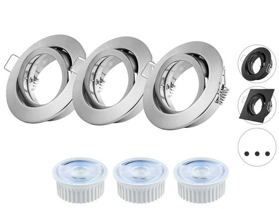 3x Ledmaxx Dimbare Led Spots