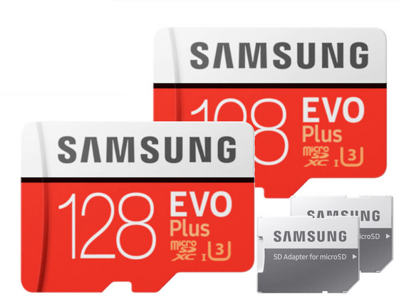 2x EVO Plus microSDXC | 128 GB | 2020