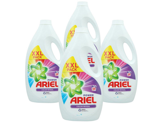 4x Ariel Color Wasmiddel (236 Wasbeurten)