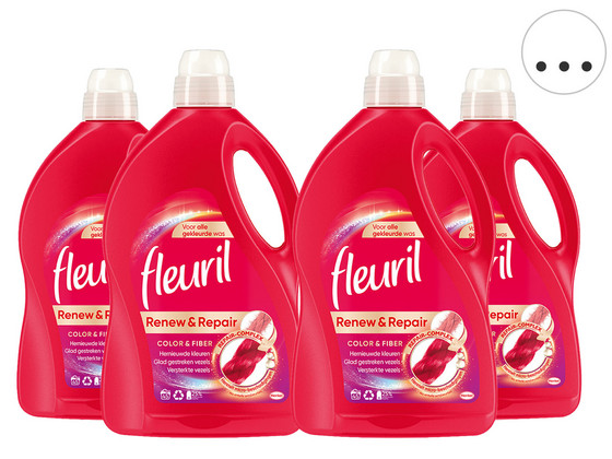 4x Fleuril Wasmiddel (2,76 liter p.f.)