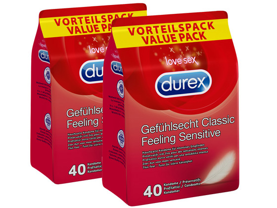 80x Durex Feeling Sensitive Condoom