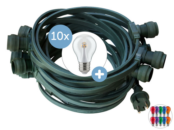 Ledmaxx Lichtketting + 10 Lampen