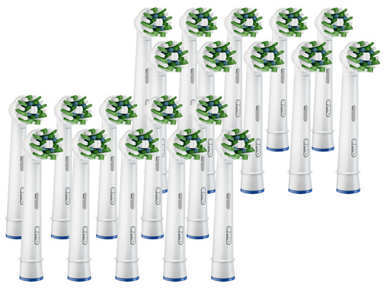 20x Oral-B CrossAction Opzetborstel