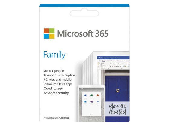 Voucher: Microsoft 365 Family (1 jaar)