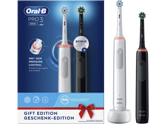 2x Oral-B Pro3-3900 Tandenborstel