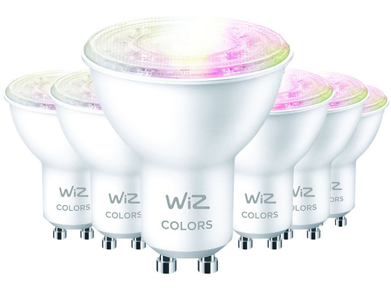 6x Wiz RGB Wifi Ledlamp | GU10