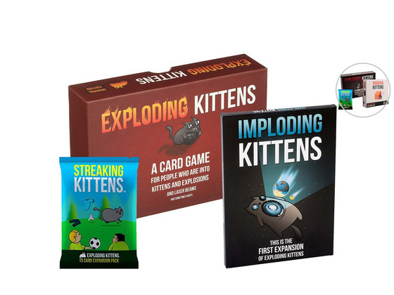 Spellenbundel Exploding Kittens + Uitbreidingen