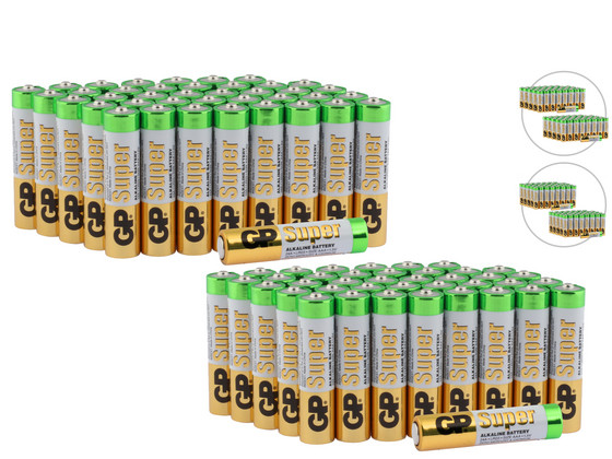 GP Alkaline Super | 40x AA & 40x AAA