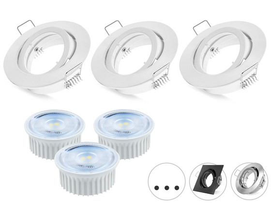 3x Ledmaxx Dimbare LED Spot