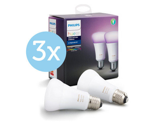 6x Philips Hue White Color Ambiance Led-Lamp