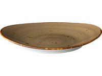 6x à Table Sand Teller | oval | Ø 17 cm