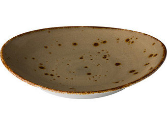 6x à Table Sand Teller | oval | Ø 21,5 cm