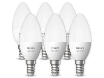 6x Philips Hue LED | Warmweiß | E14