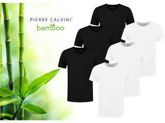 3x koszulka Pierre Calvini Bamboo | męska