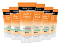 6x Neutrogena Clear & Defend Facial Scrub