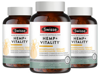 Swisse Hemp+ Vitality | 3x 60 Tabletten
