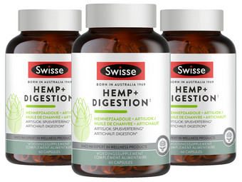 Swisse Hemp+ Digestion | 3x 60 Tabletten