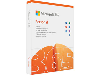 Voucher: Microsoft 365 Personal Jaarabonnement| 1 Persoon | 1 TB