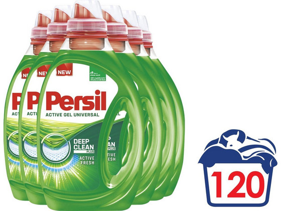 6x Persil Power Gel | 120x Wassen | 1L