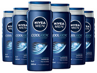 6x Nivea Men Coolkick Douchegel 500 ml