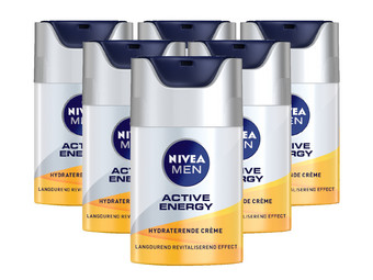 6x Nivea Men Active Energy Gezichtscrème