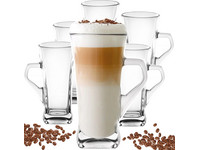 6x Luxe Kaffeeglas | 330 ml