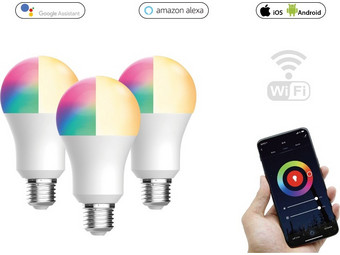 3x Flinq Smart WLAN-Lampe | E27