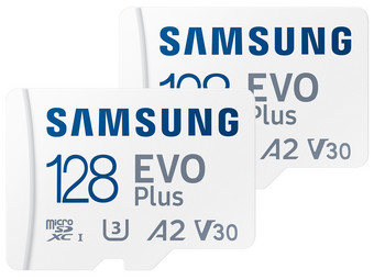2x Samsung EVO Plus microSD-Karte 128 GB