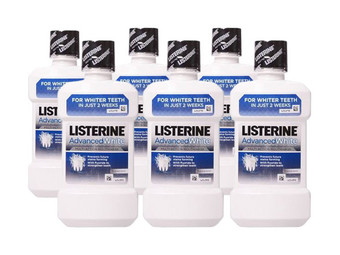 6x Listerine Advanced White Mondwater | 600ml