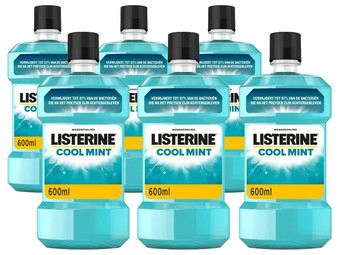 6x Listerine Cool Mint Mundwasser | 600 ml