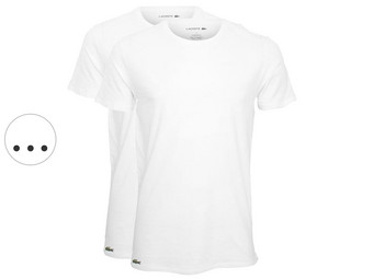 2x Lacoste Basic T-Shirt | Ronde of V-Hals